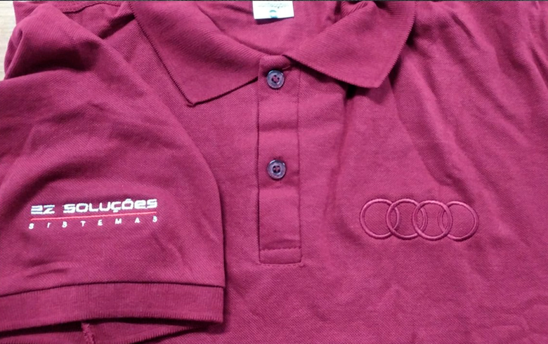 camiseta polo bordada uniforme